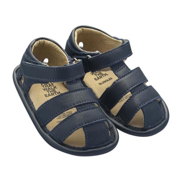 Baby Sandy Sandals, Navy Blue - Sandals - 4