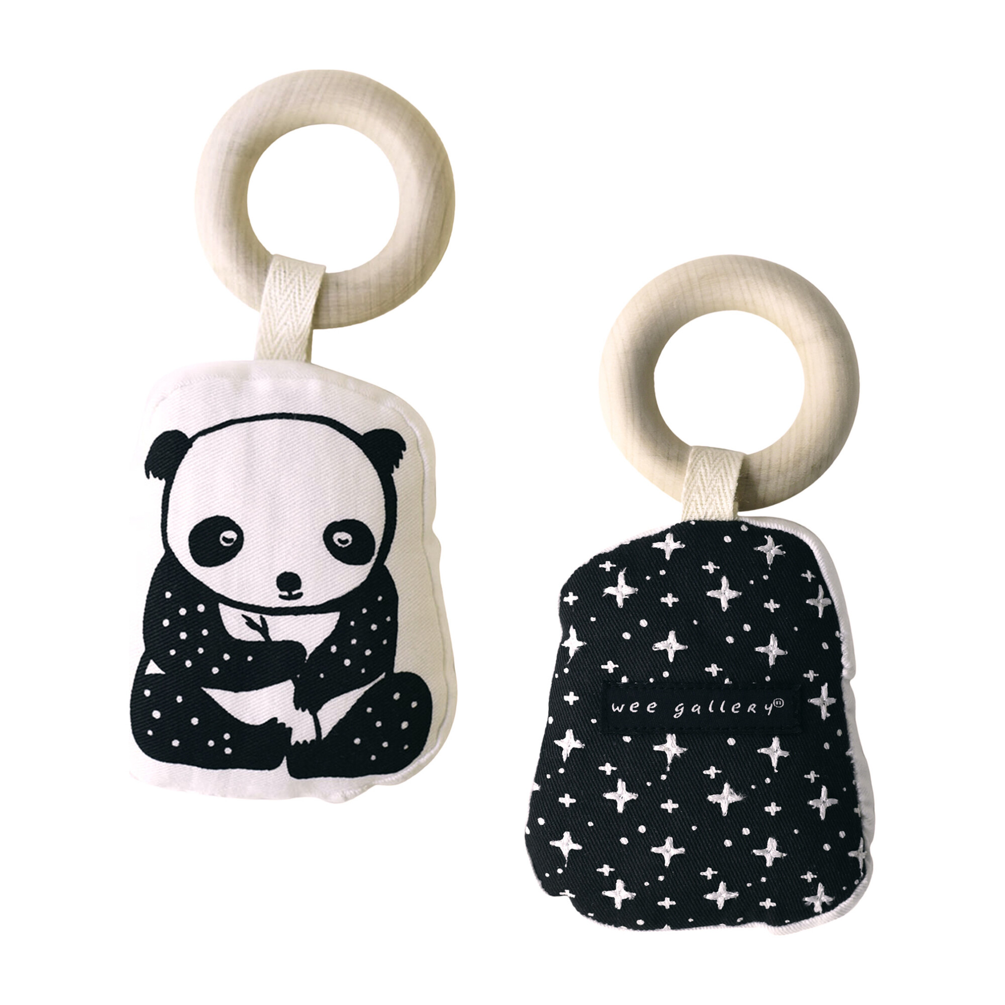 panda bear fruit teether set