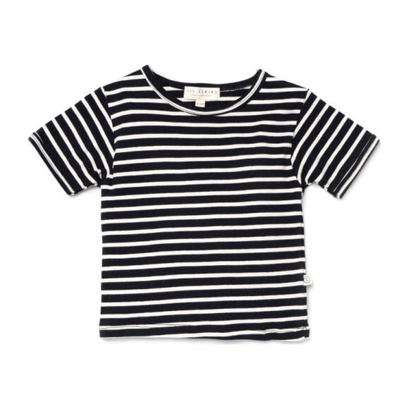 The Rib Tee, Marine Stripe - Tees - 1