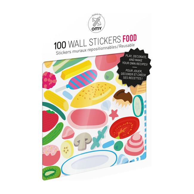 Removable Wall Stickers, Food OMY Arts & Crafts
