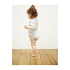 Heathered Stripe Bodysuit, Modern White - Onesies - 2