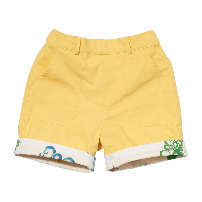 Reversible Short, Yellow & Octopus - Shorts - 3