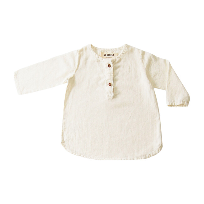 Placket Top, White - Tees - 1