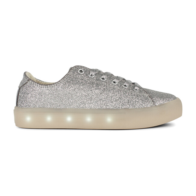 St. Laurent Sneaker, Glitter Silver - Sneakers - 1