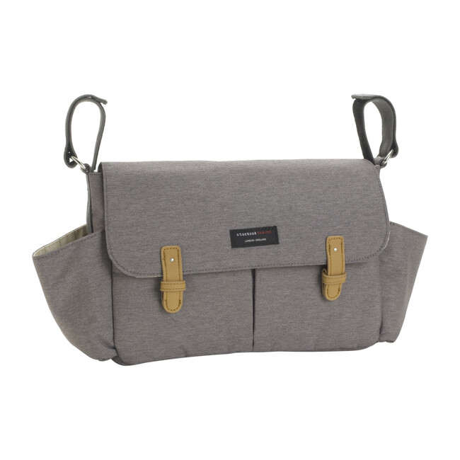 Travel Stroller Organizer, Grey - Diaper Bags - 1