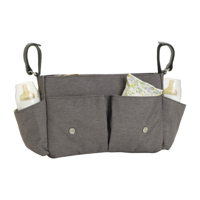 Travel Stroller Organizer, Grey - Diaper Bags - 3