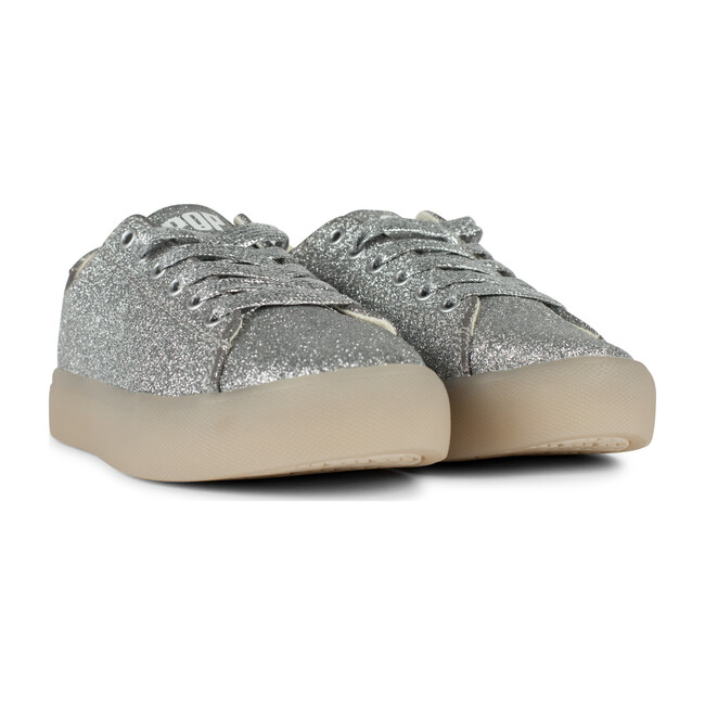 St. Laurent Sneaker, Glitter Silver - Sneakers - 3