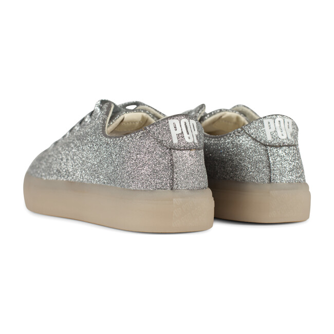 St. Laurent Sneaker, Glitter Silver - Sneakers - 4
