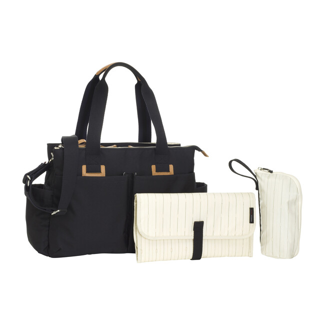 Shoulder Bag, Black - Diaper Bags - 3