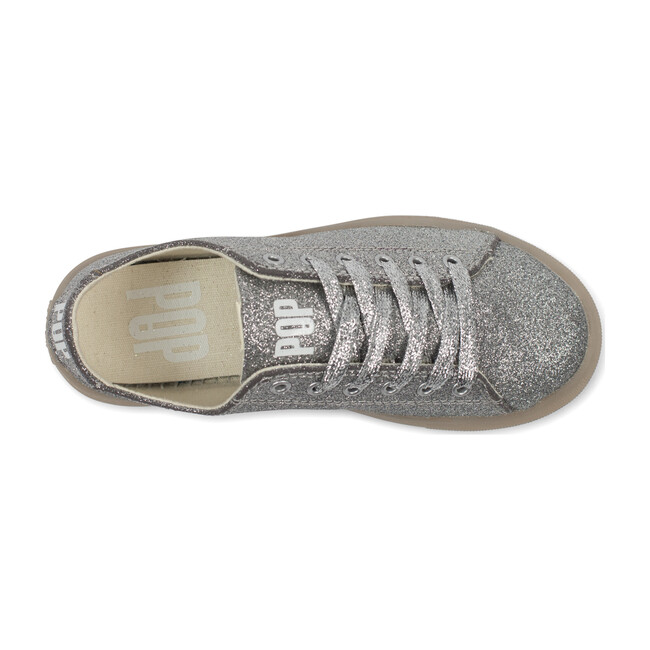 St. Laurent Sneaker, Glitter Silver - Sneakers - 5