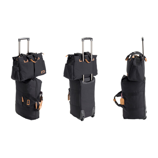 Shoulder Bag, Black - Diaper Bags - 8