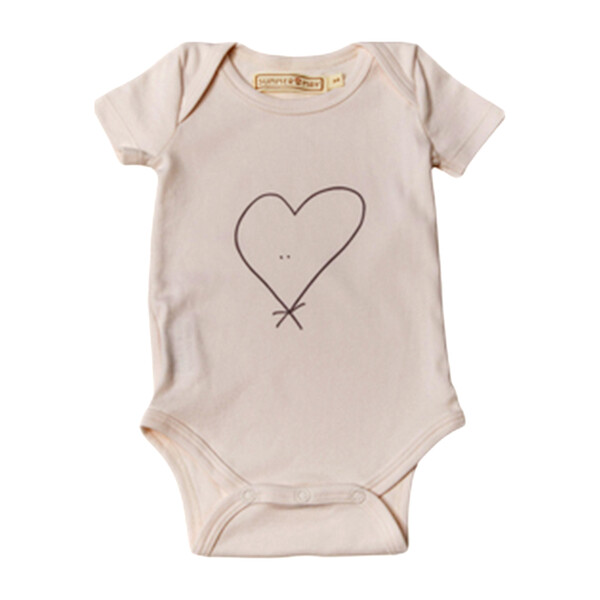 Heart Onesie, White