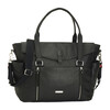 Emma Leather Diaper Bag, Black - Diaper Bags - 1 - thumbnail