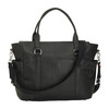 Emma Leather Diaper Bag, Black - Diaper Bags - 2