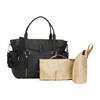 Emma Leather Diaper Bag, Black - Diaper Bags - 4