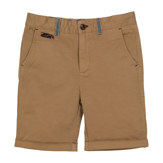 Scott Shorts, Sand Cotton Twill - Shorts - 1
