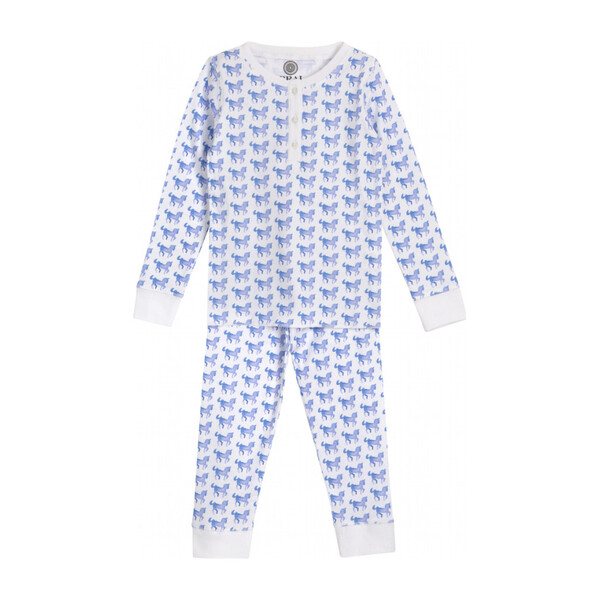 Pajamas, Blue Horse - BRAI Sleepwear | Maisonette