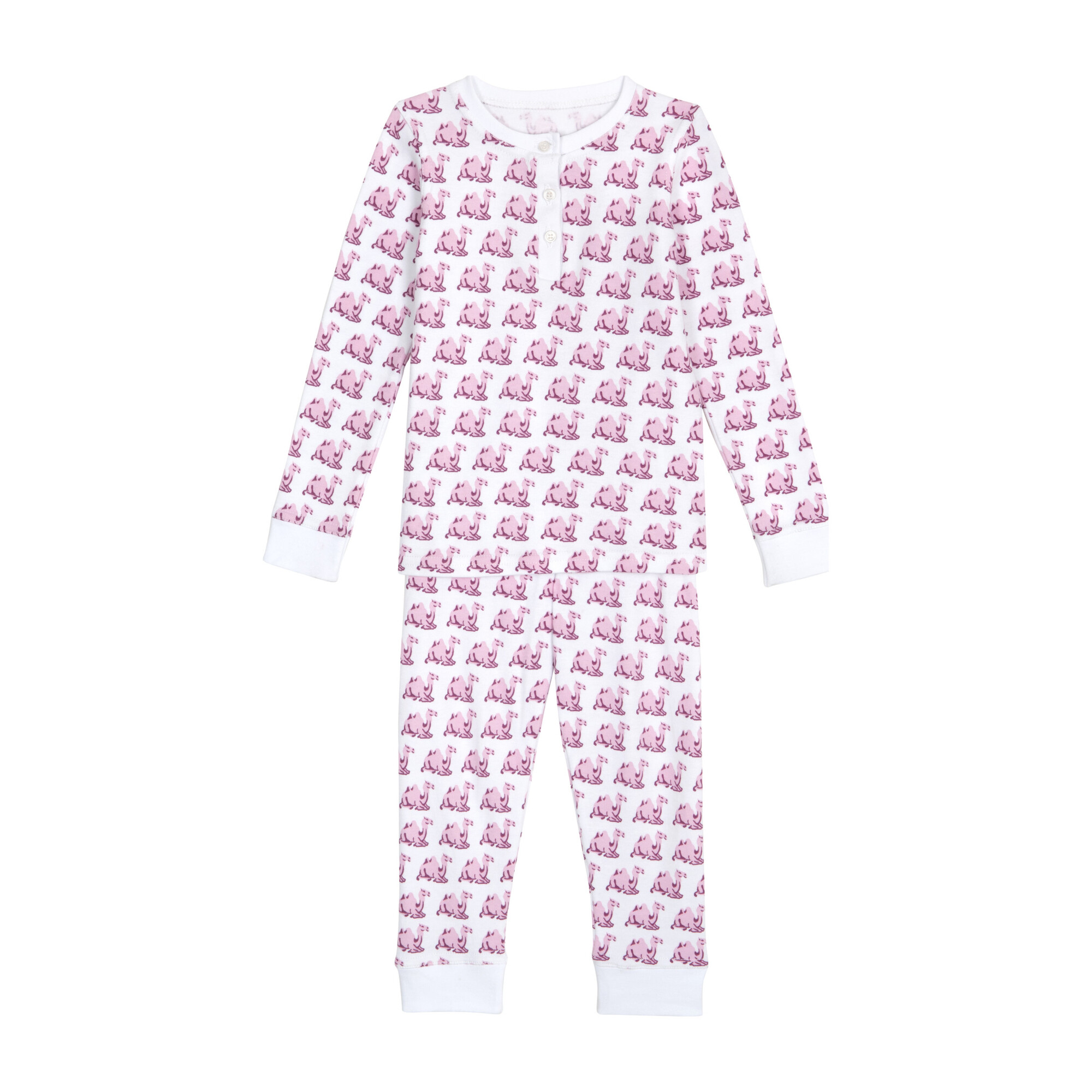 Pajamas, Pink Camel - Kids Girl Clothing Sleepwear - Maisonette