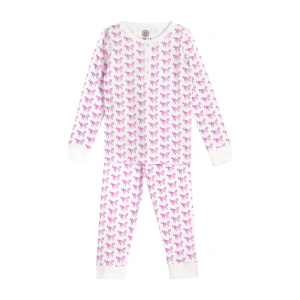 Pajamas, Pink Horse - BRAI Sleepwear | Maisonette