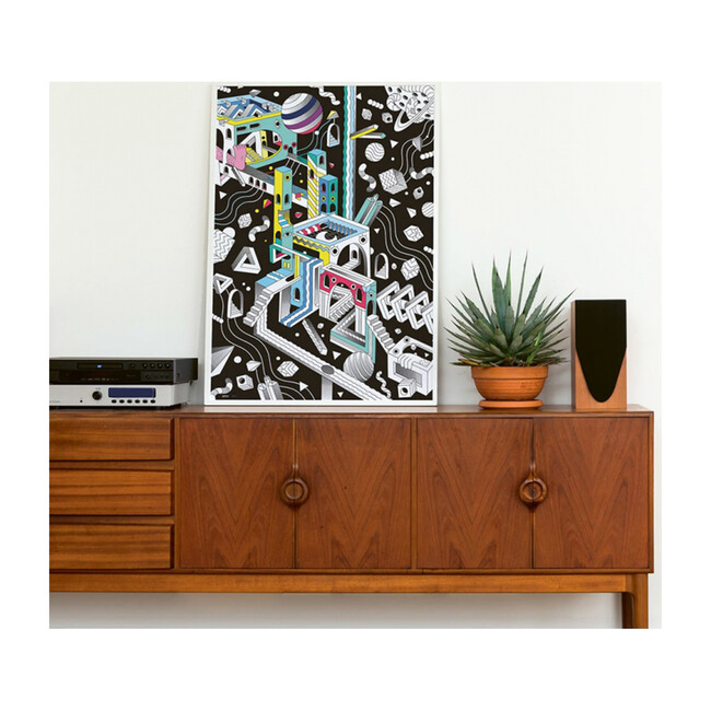 Black Cosmic Giant Coloring Poster - Arts & Crafts - 3
