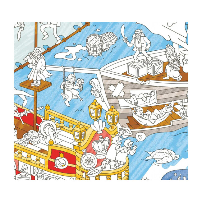 Pirates Giant Coloring Poster - Arts & Crafts - 2