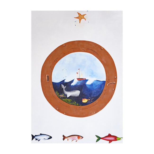 Porthole to the Sea Blackout Blind - Accents - 1