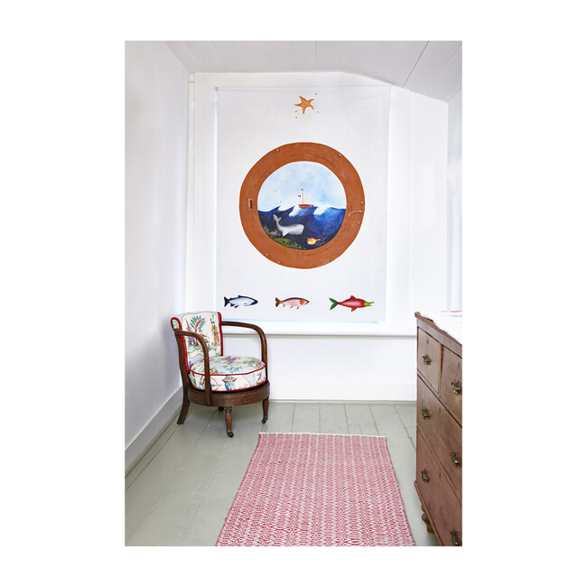 Porthole to the Sea Blackout Blind