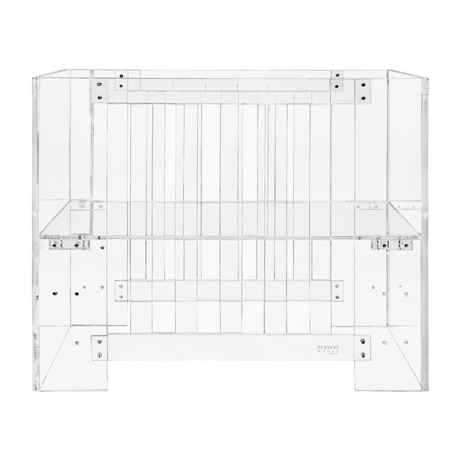 Vetro Mini Crib, Acrylic - Cribs - 0