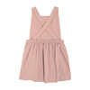 Millie Overall Dress, Blush Pink Twill - Play Dresses - 2