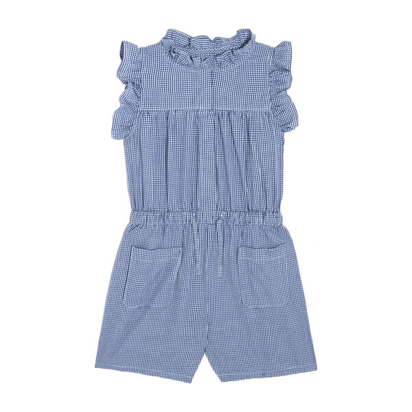Mariella Romper, Mini Royal Gingham