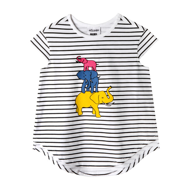 Animal Planet Mini Jungle Tee, Black Stripe - Tees - 1