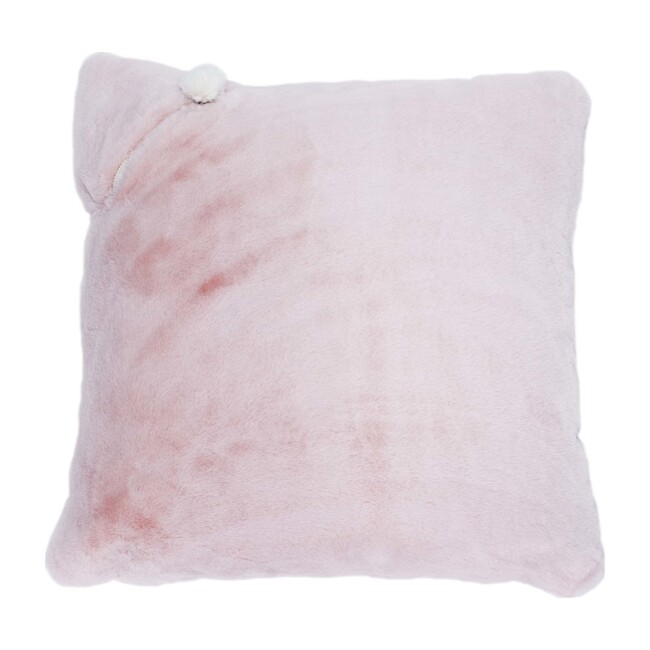 Rabbit Faux Fur Storage Floof, Ballet Pink - Decorative Pillows - 1