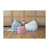 Himalaya Faux Fur Storage Pouf, Dusty Blush