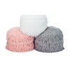 Himalaya Faux Fur Storage Pouf, Dusty Blush