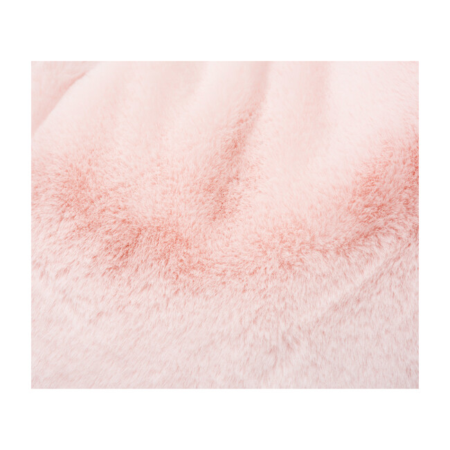 Rabbit Faux Fur Storage Floof, Ballet Pink - Decorative Pillows - 4