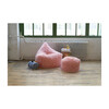 Himalaya Faux Fur Storage Pouf, Dusty Blush
