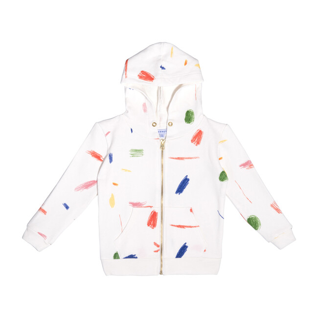 Hoodie, Multi Doodle - Sweatshirts - 1