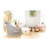 Rabbit Faux Fur Storage Floof, Ballet Pink - Decorative Pillows - 7