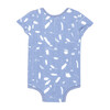 Short Sleeve Onesie, Blue Doodle - Onesies - 2