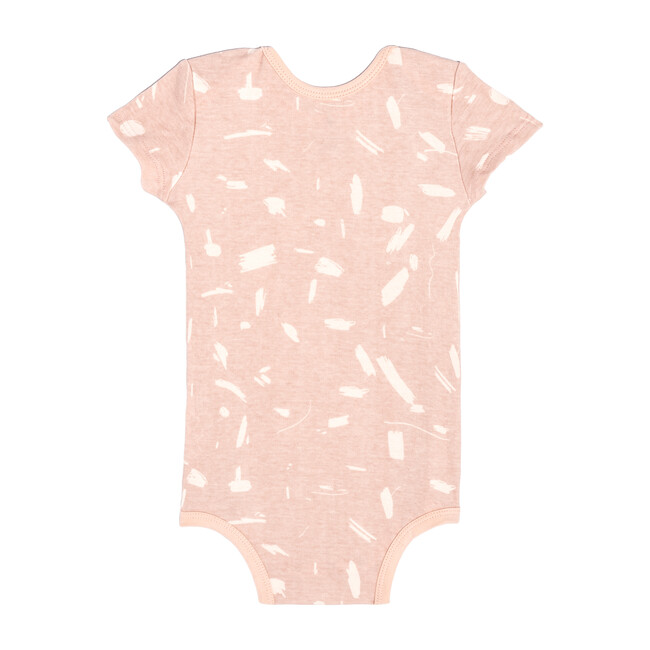Short Sleeve Onesie, Pink Doodle - Onesies - 2