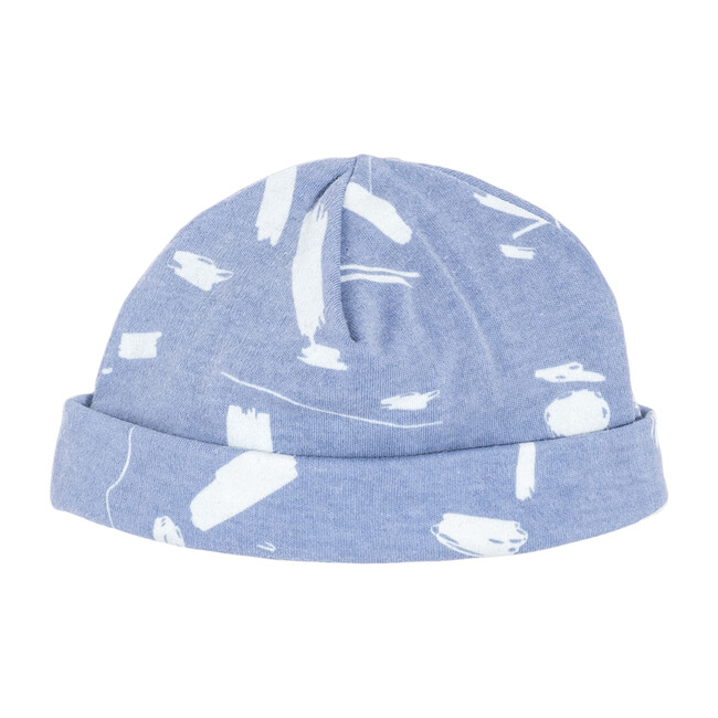 Baby Hat, Blue Doodle - Hats - 1