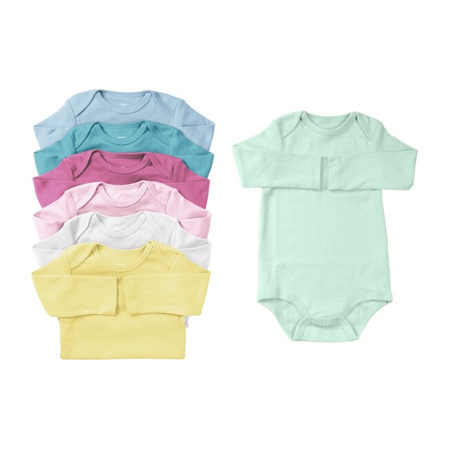 Long Sleeve Babysuit Bundle, Pastel Mix - Onesies - 1
