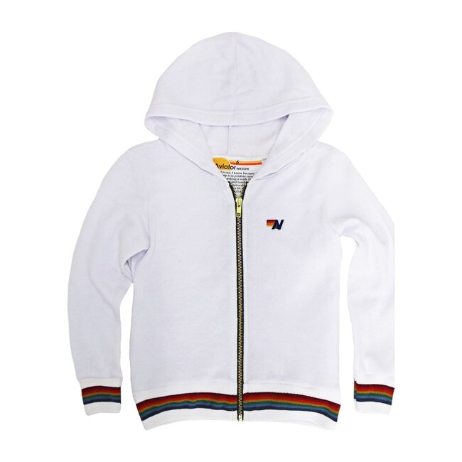 Prism Hoodie, White Aviator Nation Tops