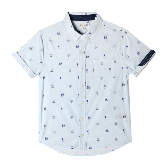 Mini Parker Shirt, Surfer Paradise - Shirts - 1