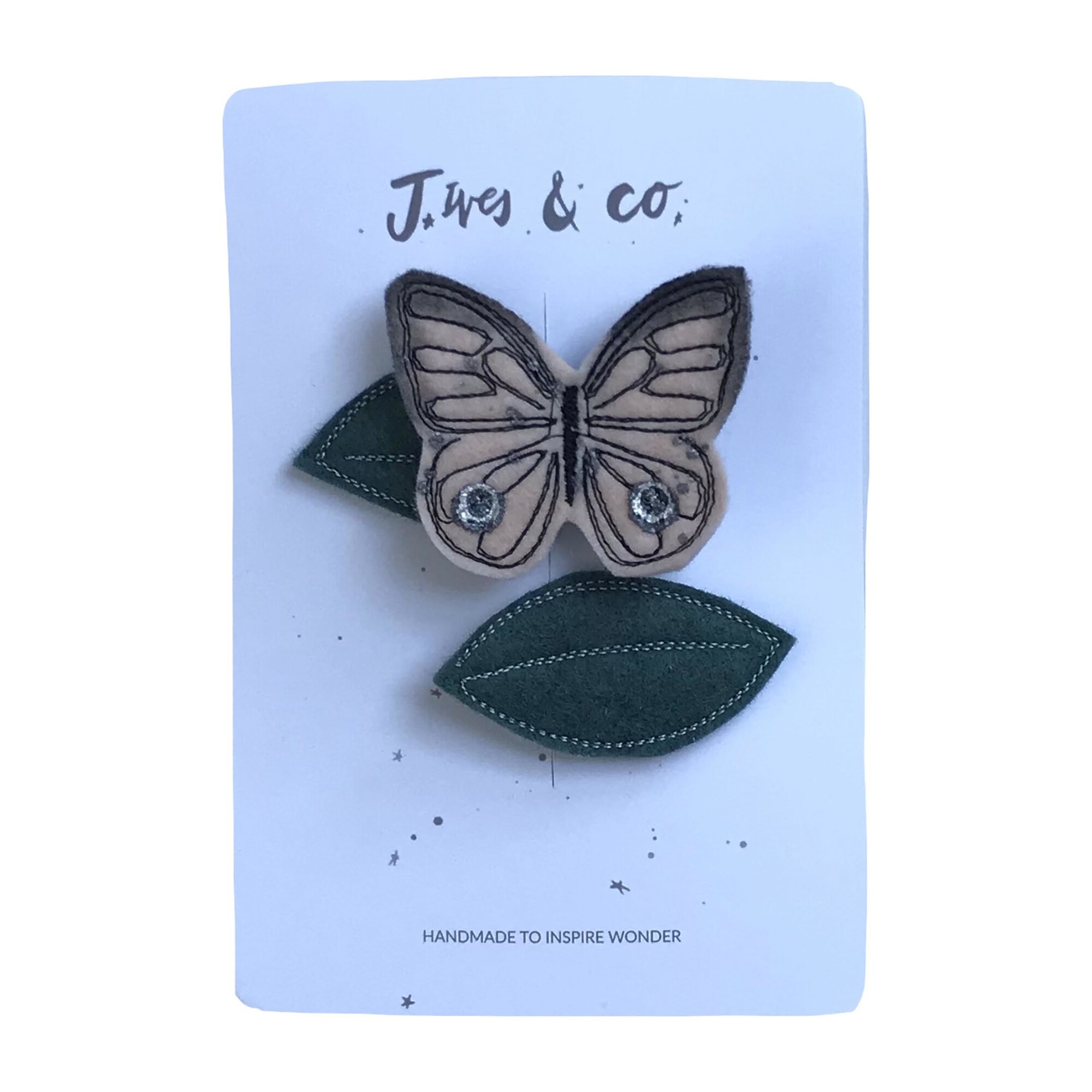 Butterfly Hair Clip Set, Blush