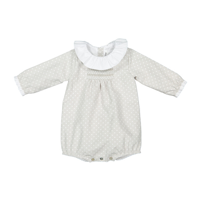Manon Romper, Grey - Rompers - 1