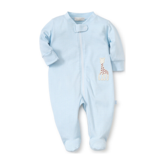 Sophie La Girafe Zipper Footie, Blue