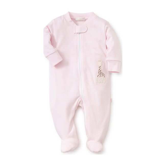 Sophie La Girafe Zipper Footie, Pink