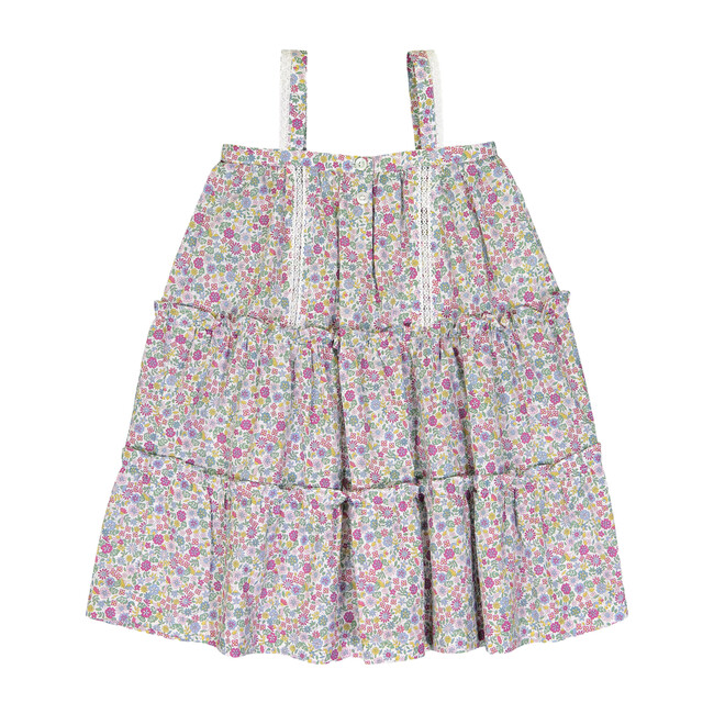 Eugenie Dress, Fuschia Flowers - Dresses - 1