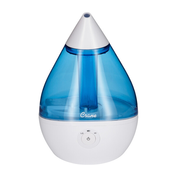 Droplet Ultrasonic Cool Mist Humidifier, Blue - Crane Humidifiers & Air ...